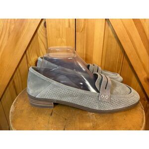 Lucky Brand Caylonp perforated suede loafers size 9.5 M